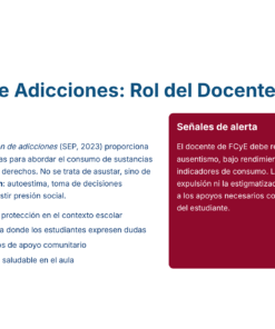 25 Prevencion de Adicciones Rol del Docente de FCyE