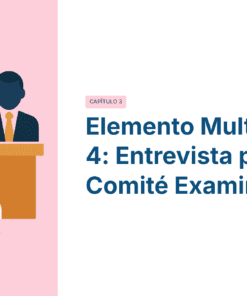 Paquete Promoción a DIRECTOR ESCOLAR – Educación Media Superior (Carta de Exposición de Motivos + Plan de Mejora Continua + Guía EMS) EMS BACHILLERATO 2026–2027 37 Ilustración de tres personas sentadas detrás de un escritorio, frente a otra persona, representando una entrevista de panel. El texto dice: