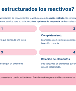 28 Como estan estructurados los reactivos
