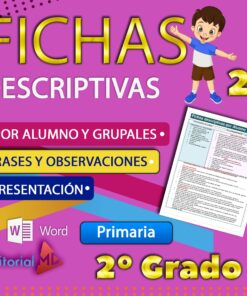 fichas descriptivas 2 grado de primaria