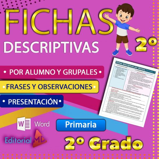 fichas descriptivas 2 grado de primaria