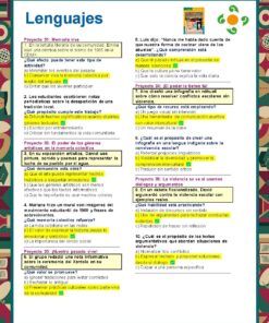 Una colorida hoja de trabajo en español titulada 