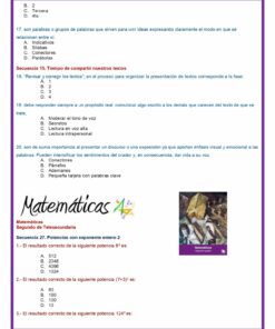 2° Grado Examen 3er Trimestre Telesecundaria page 0004