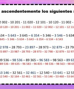 Números descendentes