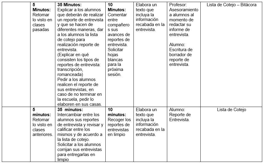 entrevista planeacion