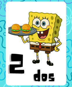 Números con temática de "Bob esponja" 5 3 183