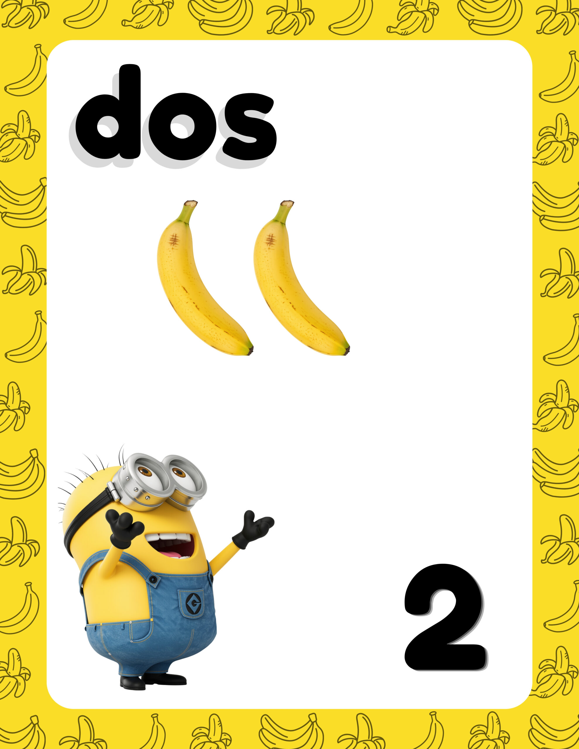 Números con temática de "Minions" 3 Números con temática de "Minions" - Imagen 3