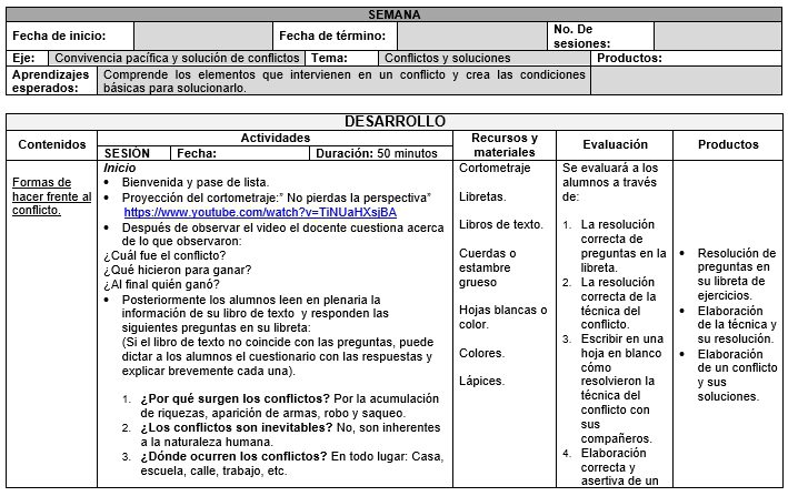 formación cívica y ética