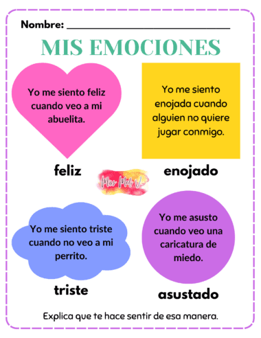 Mis emociones (Actividades para la Inteligencia Emocional)