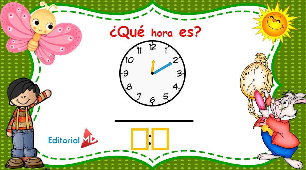 Ejercicios para leer el reloj