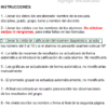 Hoja de cálculo para informe y gráficas de resultados de la evaluación diagnóstica. 4 Captura de pantalla con instrucciones en español para completar un formulario, destacando en verde el paso 3: ingresar la nota del examen o
