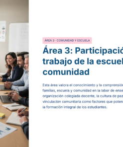 31 Area 3 Participacion en el trabajo de la escuela y la comunidad