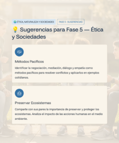 32 Sugerencias para Fase 5 Etica y Sociedades