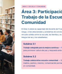 33 Area 3 Participacion en el Trabajo de la Escuela y la Comunidad