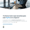 GUÍA COMPLETA PAYPAL – DOMINA LOS PAGOS ONLINE DESDE CERO 19 Persona sentada frente a un escritorio, consultando el panel financiero de PayPal en su ordenador portátil.