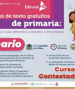 Curso Contestado Nuevos Libros de texto gratuitos de primaria 2023-2024