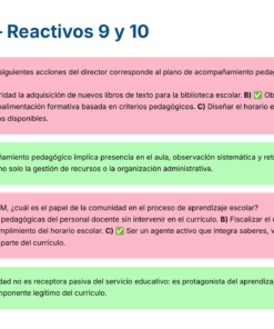 Guía de Estudio PROMOCIÓN HORIZONTAL Educación SECUNDARIA – USICAMM 2026 – 2027 + (Simulador 90 Reactivos) 41 Una interfaz digital muestra preguntas y respuestas para un