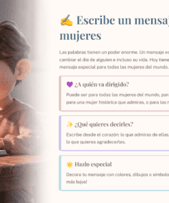 38 Escribe un mensaje para las mujeres