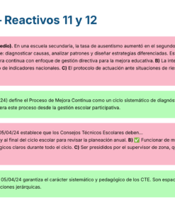 Guía de Estudio PROMOCIÓN HORIZONTAL Educación SECUNDARIA – USICAMM 2026 – 2027 + (Simulador 90 Reactivos) 39 Captura de pantalla de un cuestionario titulado