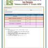 Exámenes 3° Grado de Telesecundaria NEM (2026 - 2027) 1er Trimestre 10 Formulario de evaluación calificada para Tele secundaria 3° Grado NEM, que muestra materias como Lenguaje, Matemático, Ciencias y Valores. Incluye una tabla de puntajes e instrucciones en español para completar la evaluación.