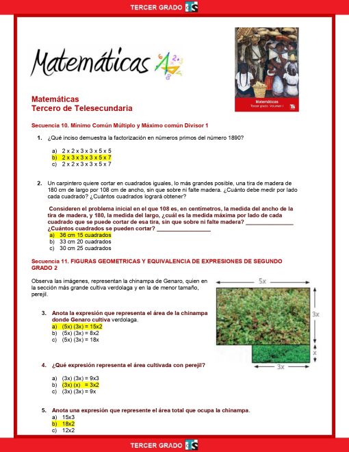 3° Grado Examen 2do Trimestre page 0011