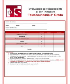 3° Grado Examen 3er Trimestre page 0001