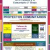 Planeaciones 3° Tercer Grado de Primaria NEM (Ciclo Escolar Completo 2026 - 2027) + Exámenes + Fichas de Trabajo 18 Un colorido documento educativo para los proyectos comunitarios NEM de Planeación de Mayo Tercer Grado de Primaria 2024, que detalla un proyecto de talleres emocionales. Incluye secciones de información escolar, objetivos, actividades, evaluación, roles docentes y estudiantiles, recursos y justificación de proyectos como parte de la NEM Planeación de Mayo 2024.