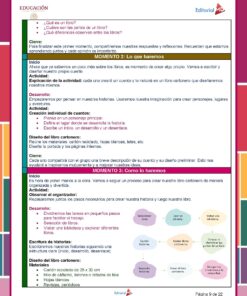 Ficha educativa en español sobre cómo crear un libro personalizado. Incluye las secciones: 
