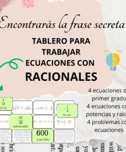 ECUACIONES EN EL CONJUNTO DE LOS NÚMEROS ENTEROS Y EN EL CONJUNTO DE NÚMEROS RACIONALES 7 4 110