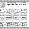 Ejercicios del calendario