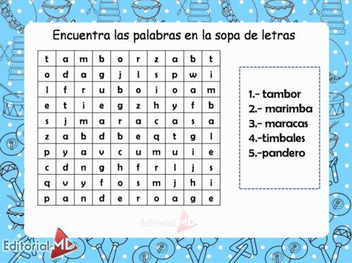 Ejercicios de instrumentos de percusión