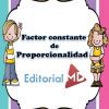 Factor constante de proporcionalidad