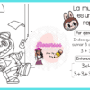 Un personaje de dibujos animados con gafas y una gran sonrisa cuelga de una cuerda. El texto explica la multiplicación como una suma repetida: 