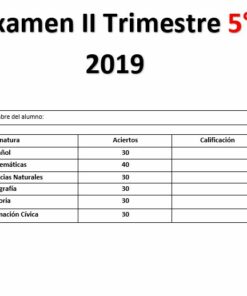 Examen 2do trimestre