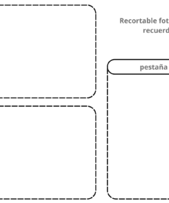 Tres rectángulos contorneados y punteados con la etiqueta 
