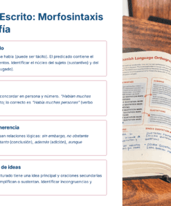Una guía de estudio de la lengua española titulada 