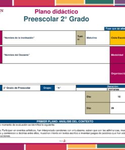 Planeación Preparamos un Platillo para Preescolar es una plantilla de planeación de clases para 2do grado con campos para nombre de la escuela, maestro, grupo, ciclo, fechas, duración y modalidad. Hace hincapié en el aprendizaje de idiomas y la participación de los alumnos.