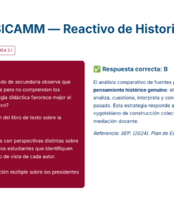 44 Simulador USICAMM Reactivo de Historia 1