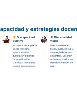 45 Tipos de discapacidad y estrategias docentes