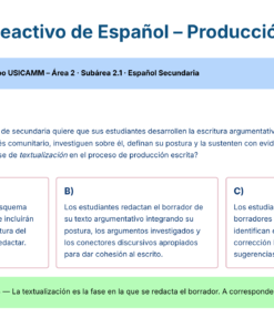 47 Simulador Reactivo de Espanol Produccion de Textos