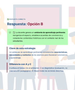 Guía de Estudio HORAS ADICIONALES HISTORIA Educación Secundaria- USICAMM 2026 - 2027 + (Simulador 90 Reactivos) 45 Una diapositiva educativa digital muestra una notificación de respuesta correcta para la