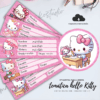 Etiquetas para cuadernos hello kitty