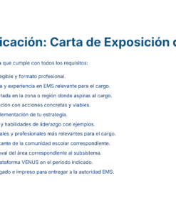 Paquete Promoción a SUPERVISOR ESCOLAR – Educación Media Superior (Carta de Exposición de Motivos + Plan de Mejora Continua + Guía EMS) EMS BACHILLERATO 2026–2027 22 Una lista de comprobación titulada