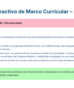 49 Simulador Reactivo de Marco Curricular Subarea 22