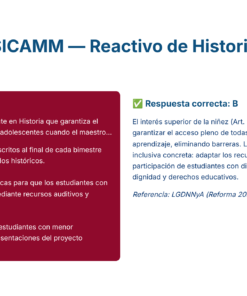49 Simulador USICAMM Reactivo de Historia 6