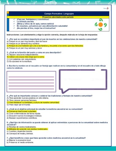 4° Grado Evaluacion 2do Periodo Pagina 2