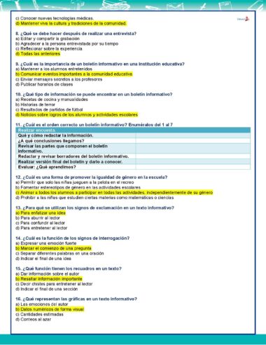 4° Grado Evaluacion 2do Periodo Pagina 3