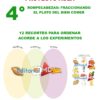 Afiche educativo titulado "ACTIVIDAD DE LA PÁGINA 166 PROYECTO AULA" para 4to grado, que explica la categorización de los alimentos con un diagrama de Venn denominado "Almidones, Proteínas, Grasas" y que presenta 12 ilustraciones de alimentos para clasificar.