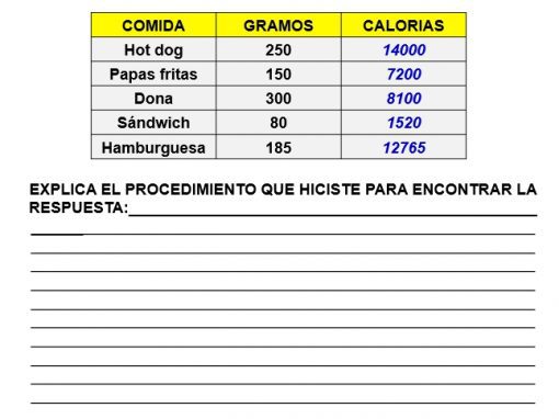 Ejercicios de proporcionalidad