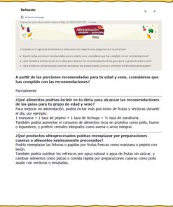 Curso Contestado Alimentación Saludable y Sostenible 11 Captura de pantalla de un módulo del curso en línea en español titulado